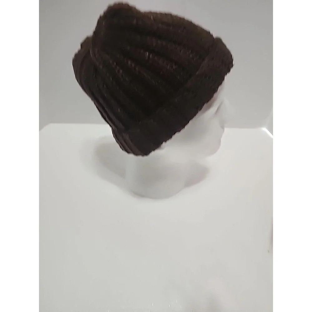 Homemade Crocheted boy's hat brown made in the USA 20inch‎ Hat
